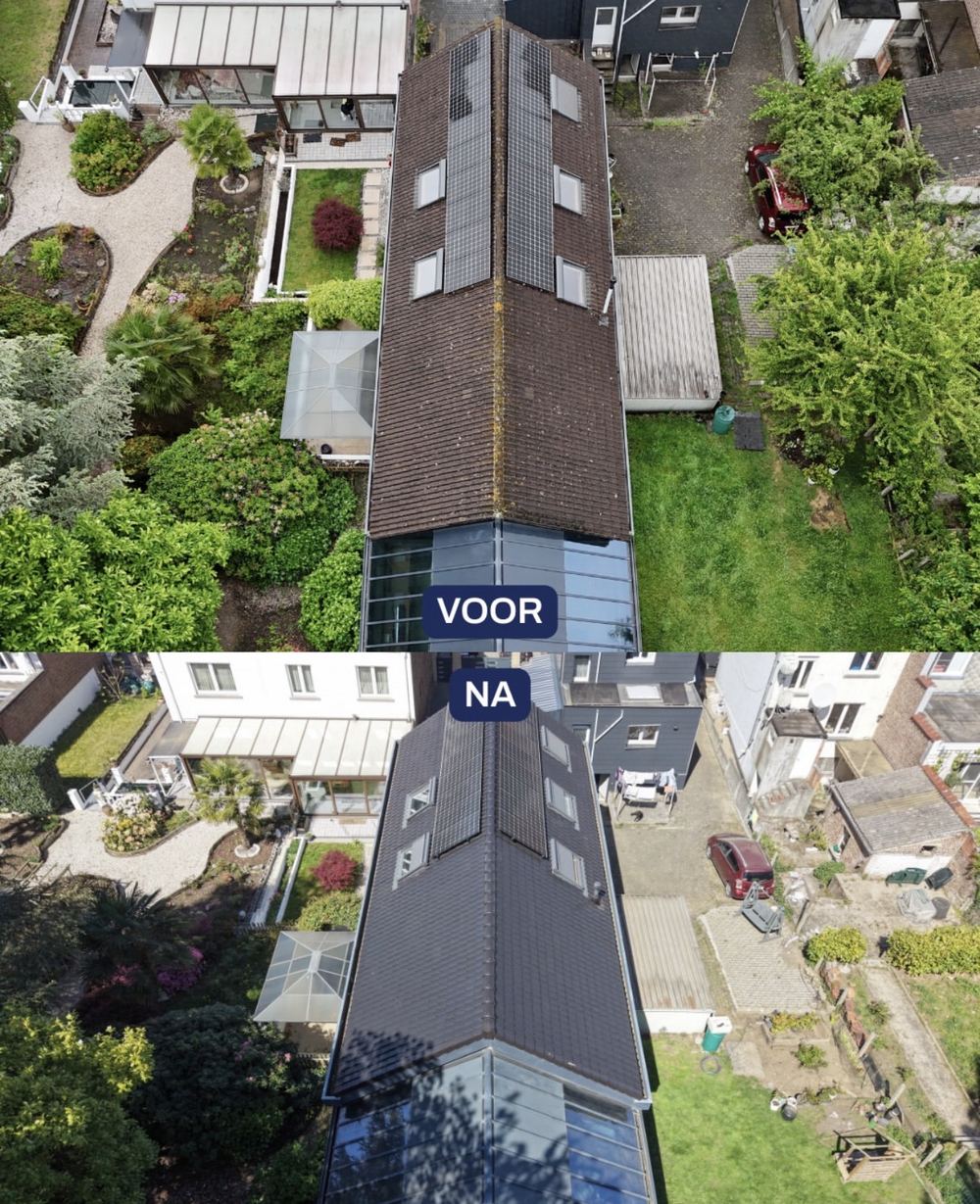 Dakrenovatie luchtfoto