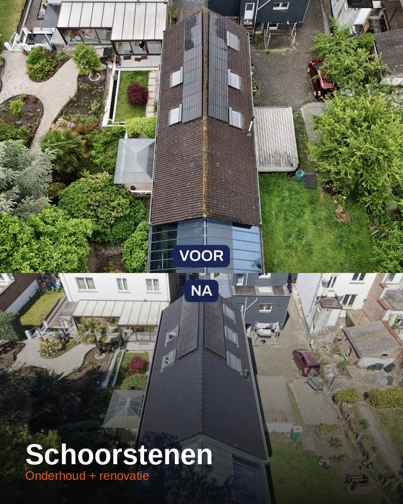 Schoorsteen voegwerk